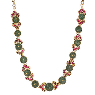 22k Gold Plated Teej Trivarti Choker Set