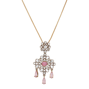 22k Gold Plated Teej Sharav Pendant Set