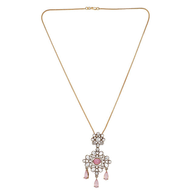 22k Gold Plated Teej Sharav Pendant Set