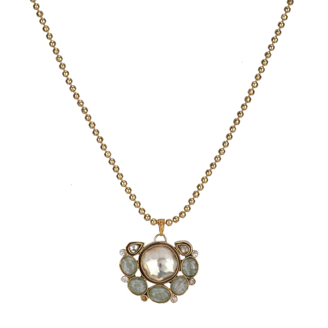 22k Gold Plated Teej Arunya Pendant Set