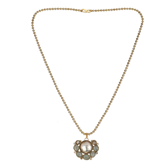 22k Gold Plated Teej Arunya Pendant Set