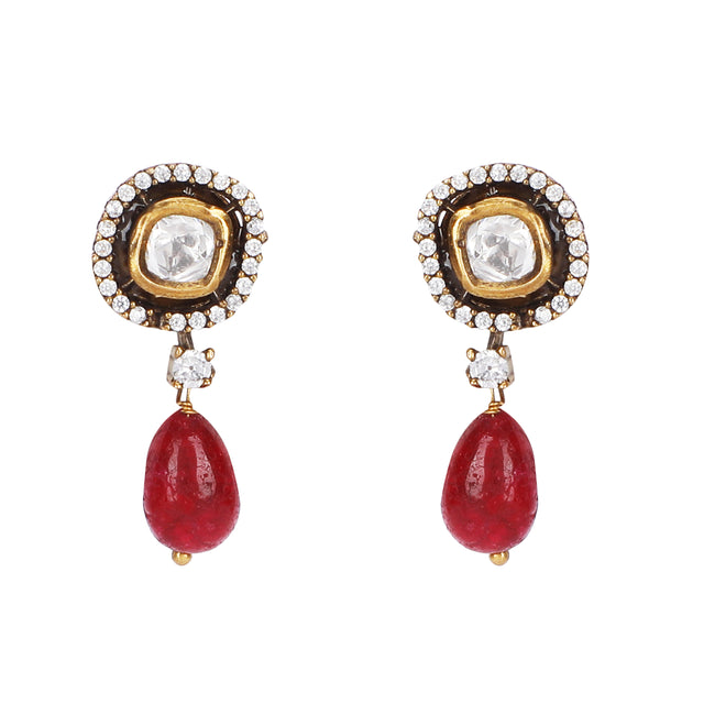 22k Gold Plated Teej Kokila Pendant Set