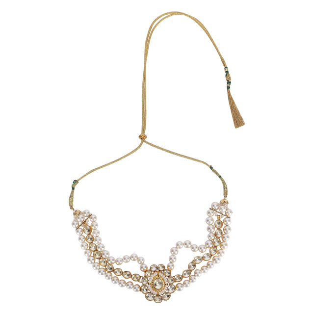 22k Gold Plated Teej Rundika Choker Set
