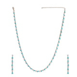 Palak Zircon Necklace Set