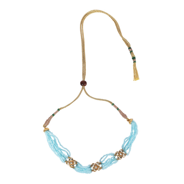 22k Gold Plated Teej Vimani Choker Set