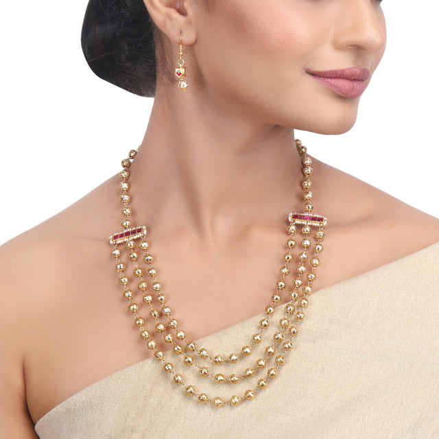 Chamak CHETANA KUNDAN NECKLACE SET