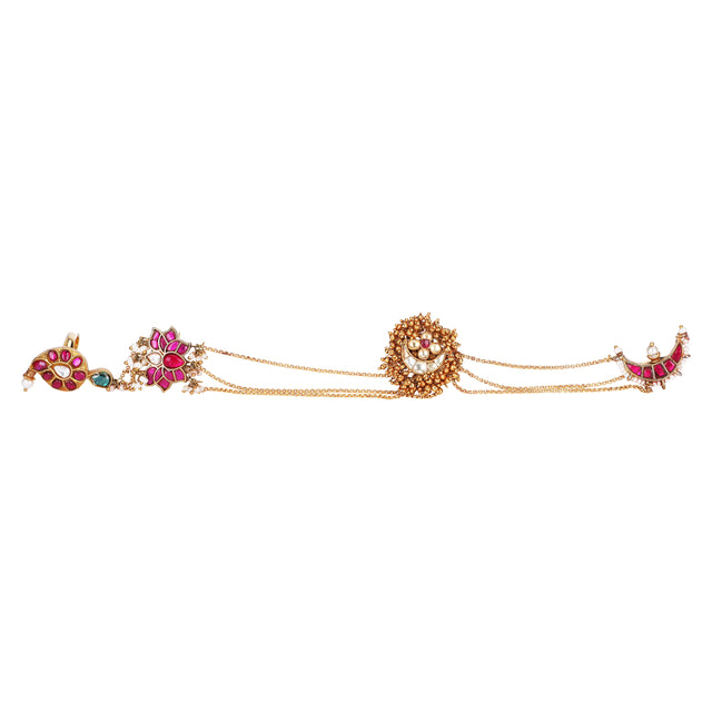 22k Gold Plated Teej Meesha Haathphool