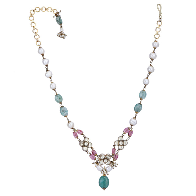 Megha Collection Manika Kundan Necklace Set