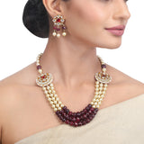 Chamak CHANCHAL KUNDAN NECKLACE SET