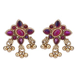 Megha Collection Meenakshi Zircon Necklace Set