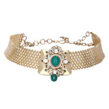 Megha Collection Rikki Zircon Necklace Set