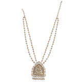 Megha Collection Moorthi Zircon Necklace Set