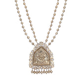 Megha Collection Moorthi Zircon Necklace Set