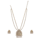 Megha Collection Moorthi Zircon Necklace Set