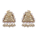 Megha Collection Moorthi Zircon Necklace Set