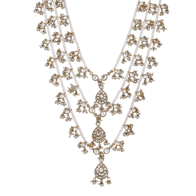 Megha Collection Yanya Kundan Necklace Set