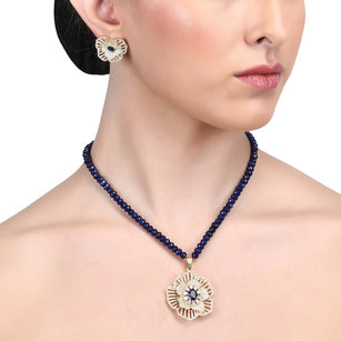 Chaitra Zircon Pendant Set