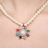 Mridula Zircon Pendant Set