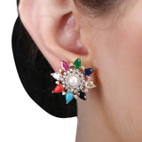 Mridula Zircon Pendant Set