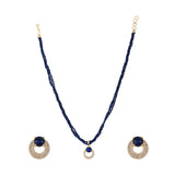 Ujjwal Monisha Zircon Pendant Set
