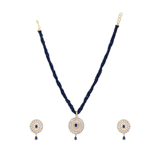 Ujjwal Tresa Zircon Pendant Set