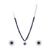 Ujjwal Niya Zircon Pendant Set