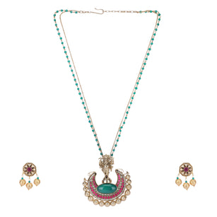 22k Gold Plated Amolya Chandrika Pendant Set