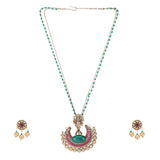 22k Gold Plated Amolya Chandrika Pendant Set