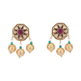 22k Gold Plated Amolya Chandrika Pendant Set