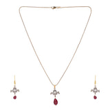 22k Gold Plated Amolya Kanira Pendant Set