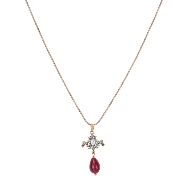 22k Gold Plated Amolya Kanira Pendant Set