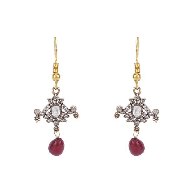 22k Gold Plated Amolya Kanira Pendant Set