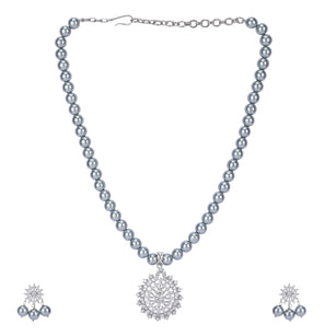 22k Gold Plated Amolya Dyumati Pendant Set