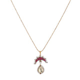 22k Gold Plated Amolya Dhanika Pendant Set