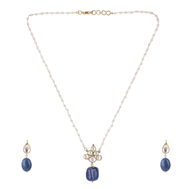 22k Gold Plated Amolya Neelira Pendant Set
