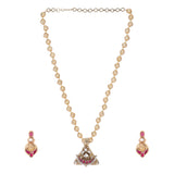 22k Gold Plated Amolya Ratna Pendant Set