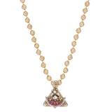 22k Gold Plated Amolya Ratna Pendant Set