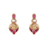22k Gold Plated Amolya Ratna Pendant Set