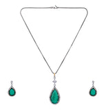 22k Gold Plated Amolya Vrinda Pendant Set