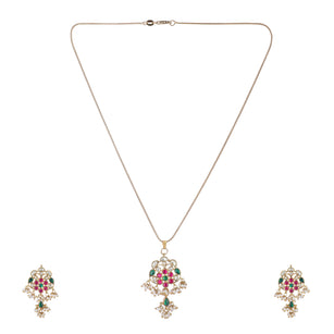 22k Gold Plated Amolya Varnika Pendant Set