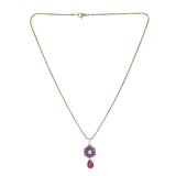 22k Gold Plated Amolya Abeer Pendant Set