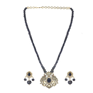 22k Gold Plated Amolya Yugmika Pendant Set