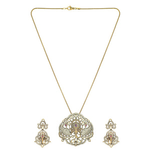22k Gold Plated Amolya Divisha Pendant Set