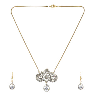 22k Gold Plated Amolya Aabhaari Pendant Set