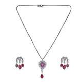 22k Gold Plated Amolya Ruhira Pendant Set