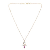 Sparsh 22k Gold Plated Ruby Pendant