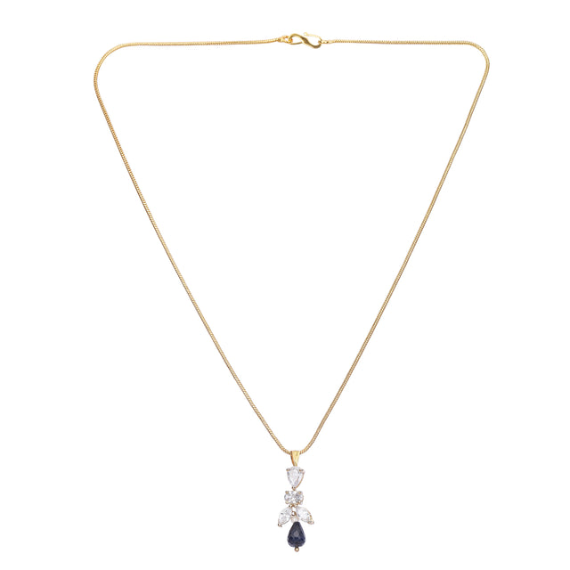 Sparsh 22k Gold Plated Blue Iolite Pendant