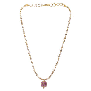Sparsh 22k Gold Plated Ruby Exclusives Pendant