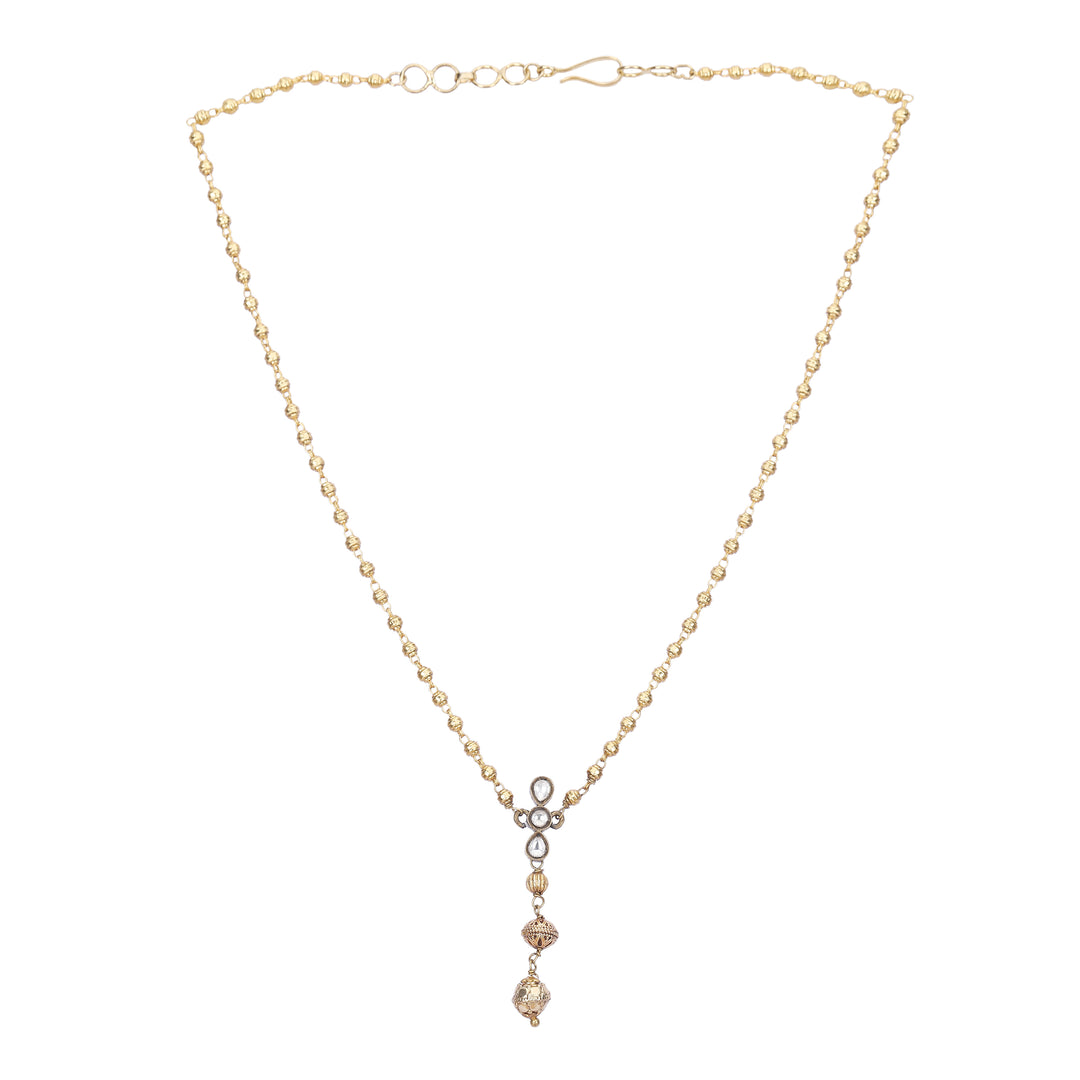 Sparsh 22k Gold Plated Gold Beads Pendant