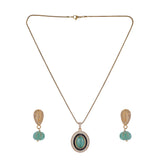 22k Gold Plated Amolya Varnya Pendant Set